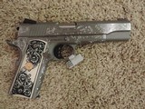COLT O1070CCS - STAINLESS STEEL CUSTOM DEEP HAND ENGRAVED 45ACP - 1 of 4