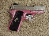 COLT DEFENDER TALO (1 OF 400) PINK DEEP HAND ENGRAVED NEW - 1 of 5