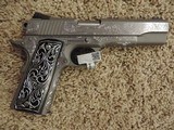 COLT O1073CCS 38 SUPER CUSTOM HAND ENGRAVED NEW - 1 of 8