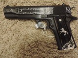 COLT 1911 GOVERNMENT 45ACP CUSTOM HAND ENGRAVED NEW - 1 of 4