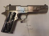 COLT 1911 GOVERNMENT 45ACP CUSTOM HAND ENGRAVED NEW- SOLD - 1 of 2
