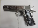 COLT O2091 38 SUPER CUSTOM HAND ENGRAVED NEW***SOLD - 3 of 4
