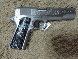 COLT O2091 38 SUPER CUSTOM HAND ENGRAVED NEW***SOLD - 1 of 4