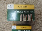 SELLIER & BELLOT 6.5 X 55 SE,SIX BOXES - 1 of 3