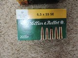 SELLIER & BELLOT 6.5 X 55 SE,SIX BOXES - 2 of 3