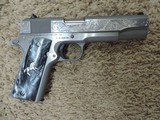 COLT 1911 GOVERNMENT 38 SUPER CUSTOM ENGRAVED***SOLD - 1 of 6