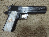COLT 1911 GOVERNMENT 45ACP CUSTOM HAND ENGRAVED***SOLD - 1 of 10