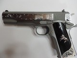 COLT 1911 GOVERNMENT 38 SUPER CUSTOM ENGRAVED POLISHED SLIDE***SOLD - 5 of 6