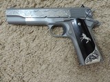 COLT 1911 GOVERNMENT 38 SUPER CUSTOM ENGRAVED POLISHED SLIDE***SOLD - 3 of 6