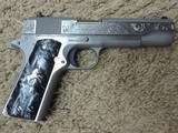 COLT 1911 GOVERNMENT 38 SUPER CUSTOM ENGRAVED***SOLD - 1 of 6