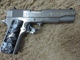 COLT 1911 38 SUPER CUSTOM HAND ENGRAVED***SOLD - 1 of 5