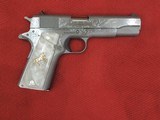 COLT O1911C-SS CUSTOM HAND ENGRAVED 45ACP***SOLD - 1 of 10