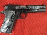 COLT O1911C-38 CUSTOM HAND ENGRAVED 38 SUPER NEW IN BOX***SOLD - 2 of 13