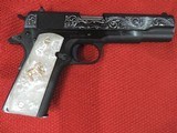 COLT O1911C-38 CUSTOM HAND ENGRAVED 38 SUPER NEW IN BOX***SOLD - 2 of 15