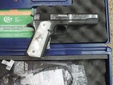 COLT O1911C-38 38 SUPER CUSTOM HAND ENGRAVED NEW IN BOX*** SOLD - 7 of 21