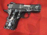 COLT O7802XE 9MM DEFENDER CUSTOM HAND ENGRAVED - 3 of 14
