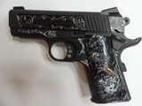 COLT O7802XE 9MM DEFENDER CUSTOM HAND ENGRAVED - 1 of 14