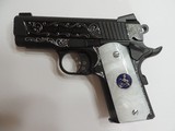 COLT O7802XE 9MM DEFENDER CUSTOM HAND ENGRAVED - 1 of 15