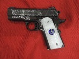 COLT O7802XE 9MM DEFENDER CUSTOM HAND ENGRAVED - 9 of 15