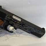 COLT O1911C - 45 ACP CUSTOM HAND ENGRAVED - 5 of 7