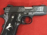 COLT O7802XE DEFENDER 9MM CUSTOM HAND ENGRAVED - 8 of 13