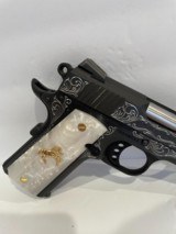 COLT O4940XE COMBAT COMMANDER - 45 ACP CUSTUM HAND ENGRAVED - 5 of 7