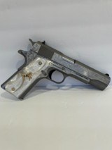COLT O1911C - SS38Z CUSTOM HAND ENGRAVED NEW IN BOX - 3 of 12