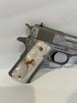 COLT O1911C - SS38Z CUSTOM HAND ENGRAVED NEW IN BOX - 6 of 12