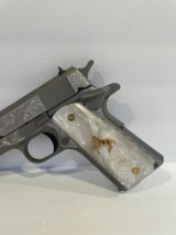 COLT O1911C - SS38Z CUSTOM HAND ENGRAVED NEW IN BOX - 5 of 12