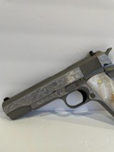 COLT O1911C - SS38Z CUSTOM HAND ENGRAVED NEW IN BOX - 4 of 12