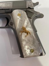 COLT O1911C - SS38Z CUSTOM HAND ENGRAVED NEW IN BOX - 9 of 12