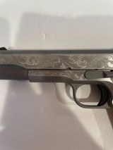 COLT O1911C - SS38Z CUSTOM HAND ENGRAVED NEW IN BOX - 1 of 12