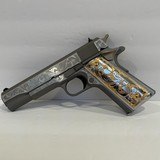 COLT O1911C-SS38Z CUSTOM HAND ENGRAVED 38 SUPER NEW IN BOX - 1 of 7