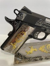COLT O1970CCS COMPETITION 45 ACP CUSTOM HAND ENGRAVED WITH STAND - 3 of 14