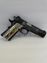 COLT O1970CCS COMPETITION 45 ACP CUSTOM HAND ENGRAVED WITH STAND - 8 of 14