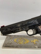 COLT O1970CCS COMPETITION 45 ACP CUSTOM HAND ENGRAVED WITH STAND - 6 of 14