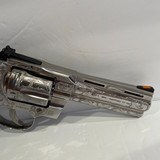 COLT PYTHON SP4WTS - 4.25 INCH 357 MAGNUM CUSTOM HAND ENGRAVED - 6 of 8