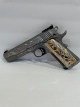 COLT GOLD CUP TROPHY O5073XE 38 SUPER CUSTOM HAND ENGRAVED NEW IN BOX - 1 of 8