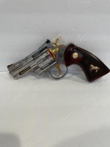 COLT PYTHON SP3WTS 3 INCH CUSTOM HAND EGRAVED WITH GOLD ACCENTS NEW IN BOX - 1 of 10
