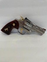 COLT PYTHON SP3WTS 3 INCH CUSTOM HAND EGRAVED WITH GOLD ACCENTS NEW IN BOX - 2 of 10