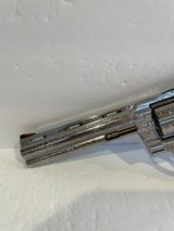 COLT PYTHON SP6WTS 6 INCH 357 MAG - CUSTOM HAND ENGRAVED WITH GOLD ACCENTS - 4 of 10