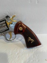 COLT PYTHON SP6WTS 6 INCH 357 MAG - CUSTOM HAND ENGRAVED WITH GOLD ACCENTS - 5 of 10