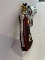 COLT PYTHON SP6WTS 6 INCH 357 MAG - CUSTOM HAND ENGRAVED WITH GOLD ACCENTS - 10 of 10