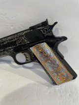 COLT O5873A1 NATIONAL MATCH GOLD CUP 38 SUPER CUSTOM HAND ENGRAVED THE ROSE - 4 of 9