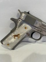 COLT O1911C-SS38 GOVERNMENT CUSTOM HAND ENGRAVED - 5 of 7