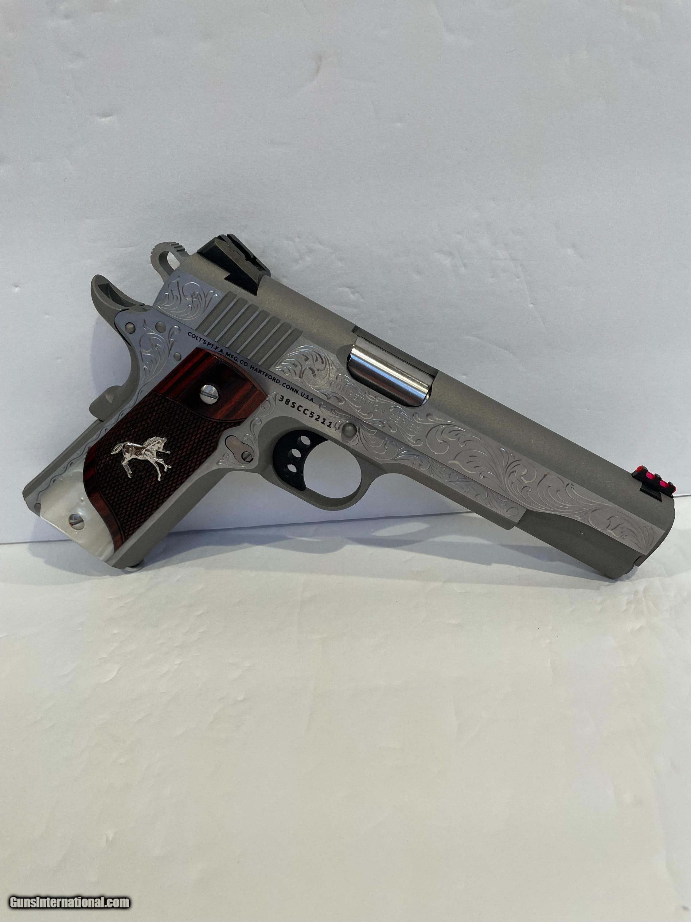 COLT O1073CCS COMPETITION 38 SUPER CUSTOM HAND ENGRAVED