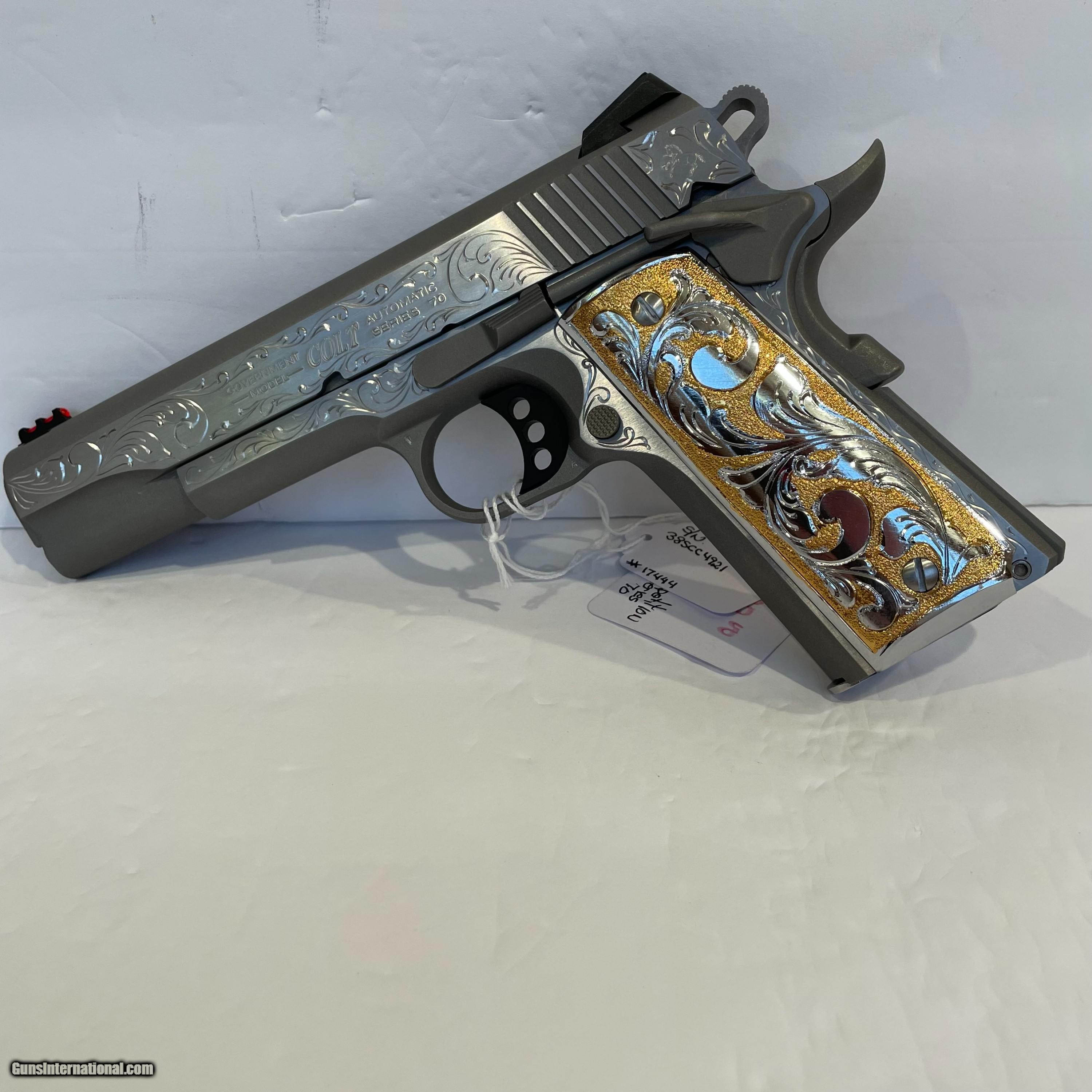 COLT O1073CCS 38 SUPER COMPETITION CUSTOM HAND ENGRAVED