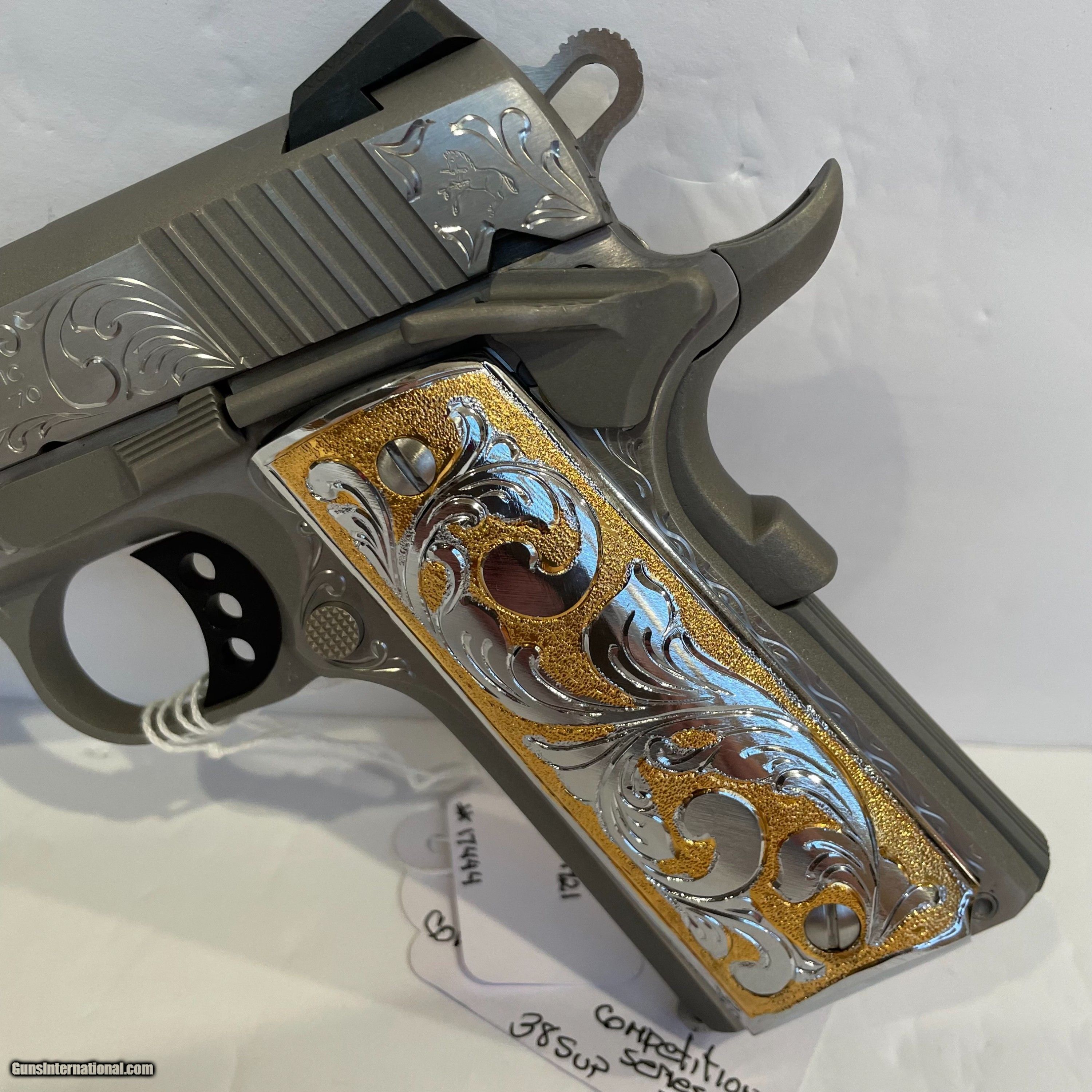 COLT O1073CCS 38 SUPER COMPETITION CUSTOM HAND ENGRAVED