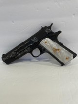 COLT O1911C 45 ACP CUSTOM HAND ENGRAVED - 2 of 8