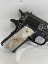 COLT O1911C GOVERNMENT 45 ACP CUSTOM HAND ENGRAVED - 5 of 8